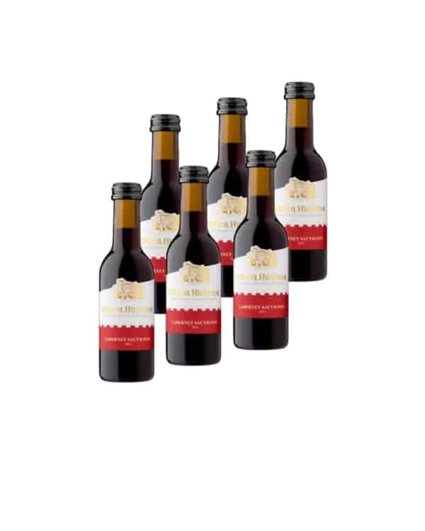 Livrare domiciliu si firma de CASTEL HUNIADE Cabernet Sauvignon Vin Rosu Sec 6 x 0,187 L pomana si parastas